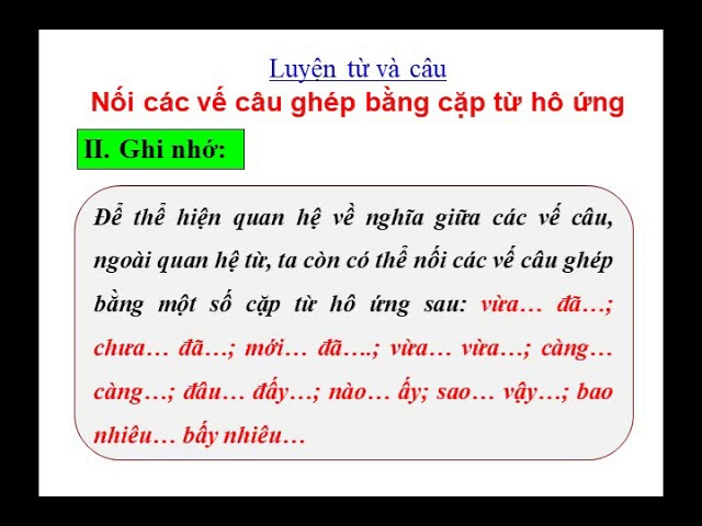 Cặp từ hô ứng là gì? Gallery 1