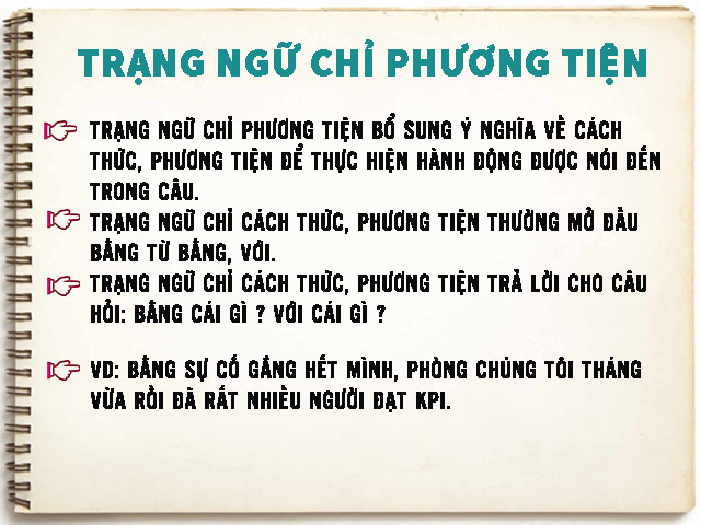 Trạng Ngữ Chỉ Phương Tiện Là Gì? Gallery 1