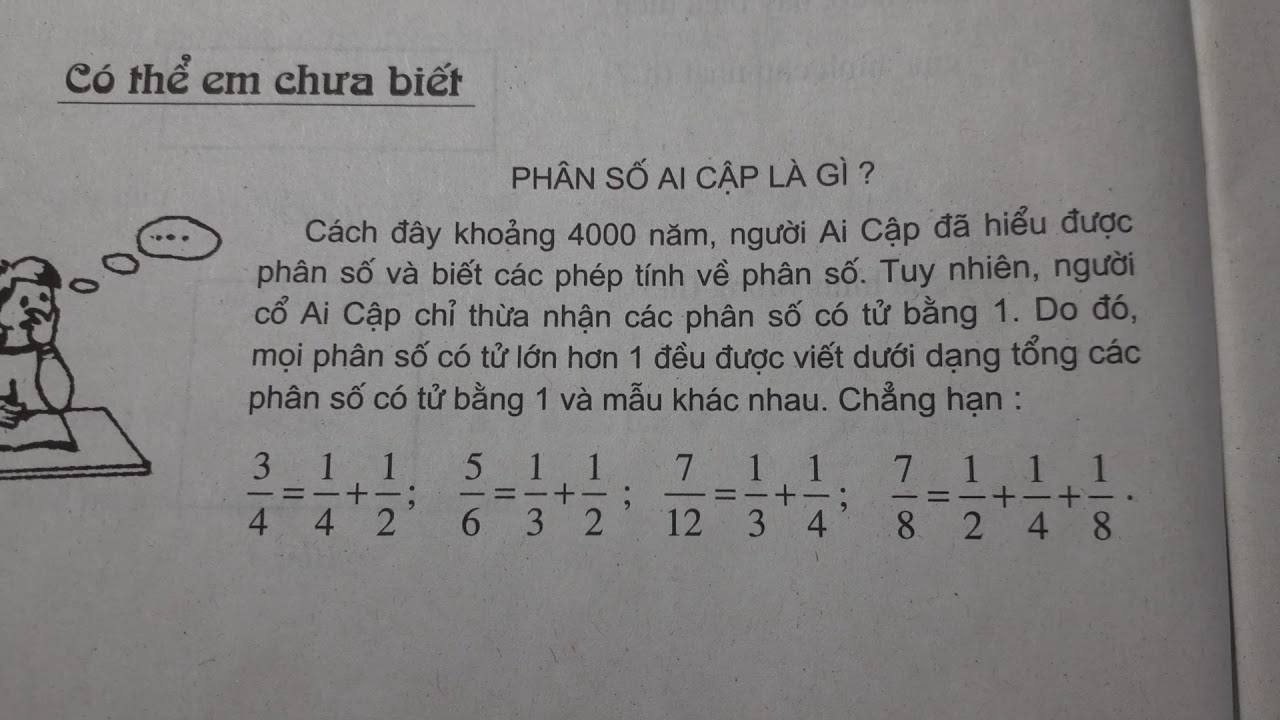 Phân số Ai Cập là gì?