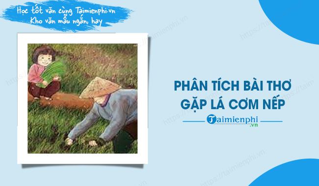 Phân tích bài thơ Gặp Lá Cơm Nếp