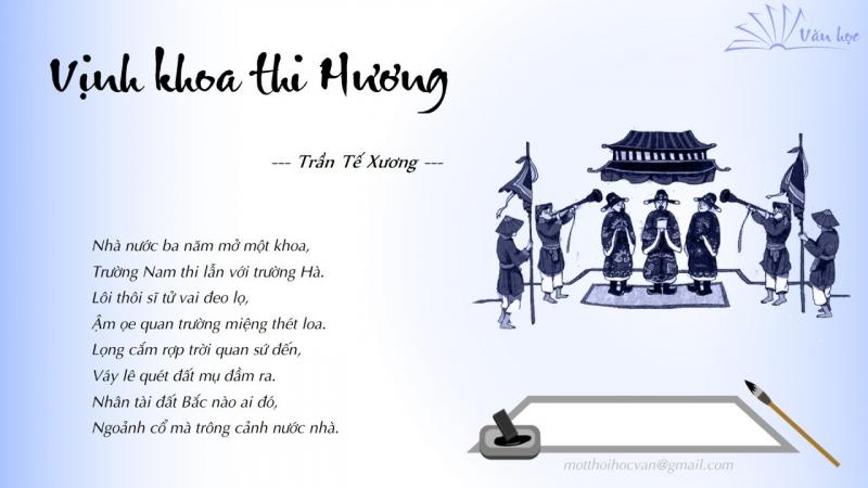 Phân tích bài thơ Lễ Xướng Danh Khoa Đinh Dậu