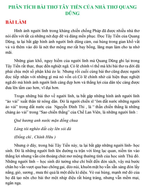 Tây Tiến Văn Mẫu: Phân Tích Chi Tiết & Thông Tin Liên Quan Gallery 2