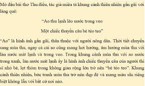 Bài Thơ Thu Điếu - Cảm nhận về vẻ đẹp mùa thu và nỗi buồn của nhà thơ Gallery 1