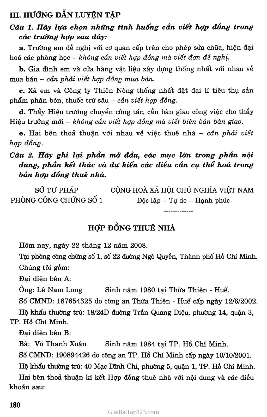 Ngữ Văn 9: Hợp Đồng - Phân tích chi tiết và bài tập Gallery 2