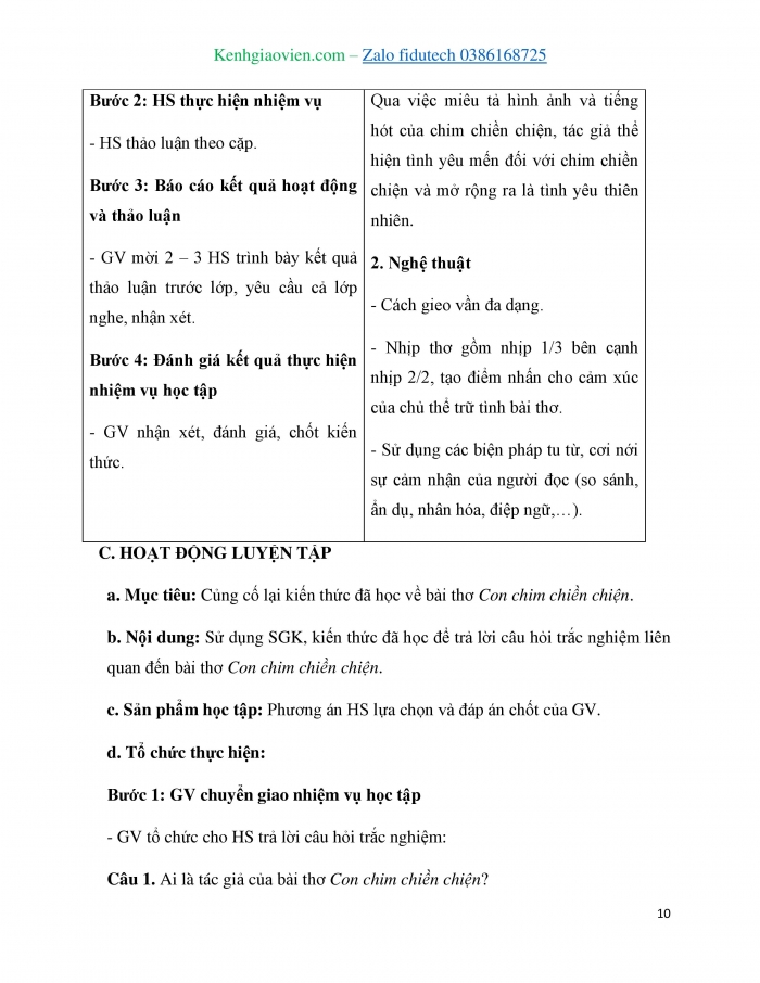 Tập đọc Con Chim Chiền Chiện Gallery 2