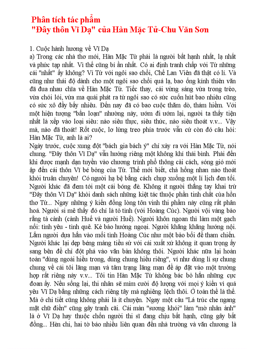 Đây Thôn Vĩ Dạ - Phân tích tác phẩm kinh điển của Hàn Mặc Tử Gallery 2
