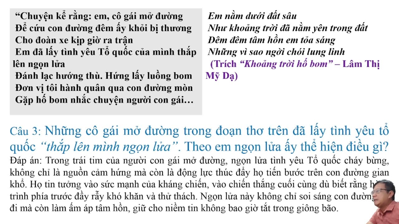 Phân tích bài thơ Khoảng trời hố bom Gallery 2