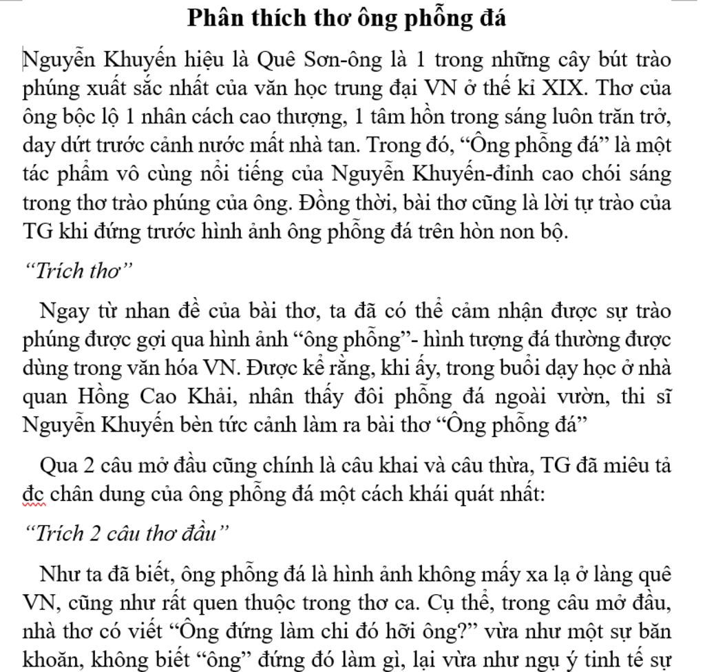 Phân tích bài Ông Phỗng Đá - Ý nghĩa và giá trị văn học Gallery 2