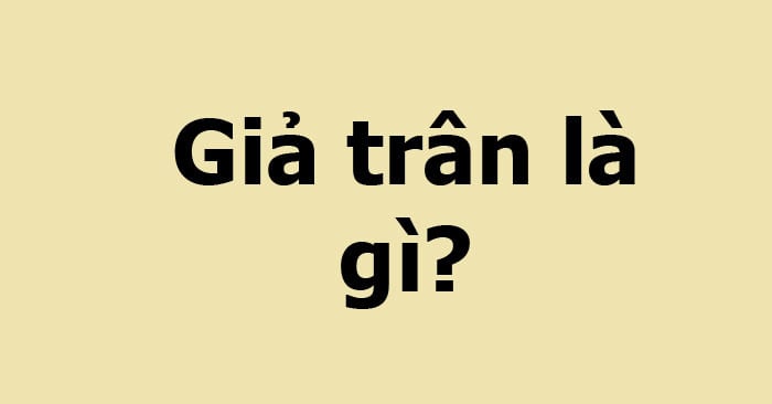 Giả Trân Nghĩa Là Gì? Gallery 1