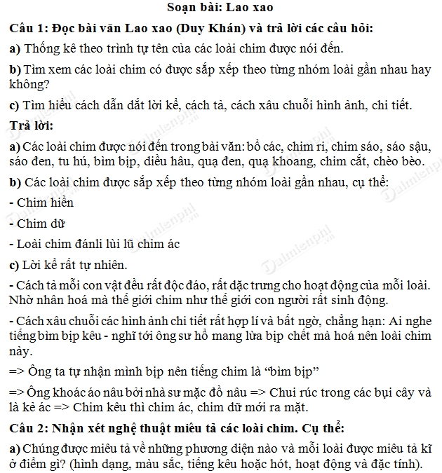 Ngữ Văn 6 Lao Xao Ngày Hè: Tóm Tắt, Phân Tích Và Bài Học Gallery 2