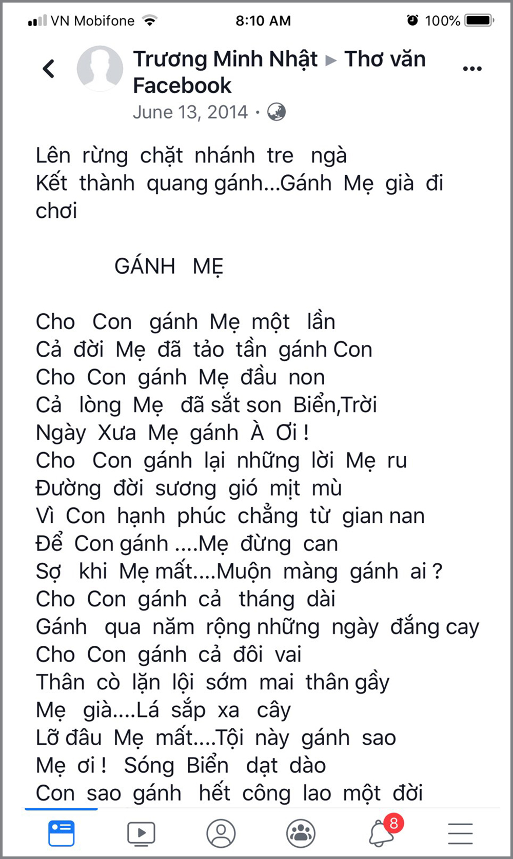 Lời Bài Thơ Gánh Mẹ - Trương Minh Nhật Gallery 2