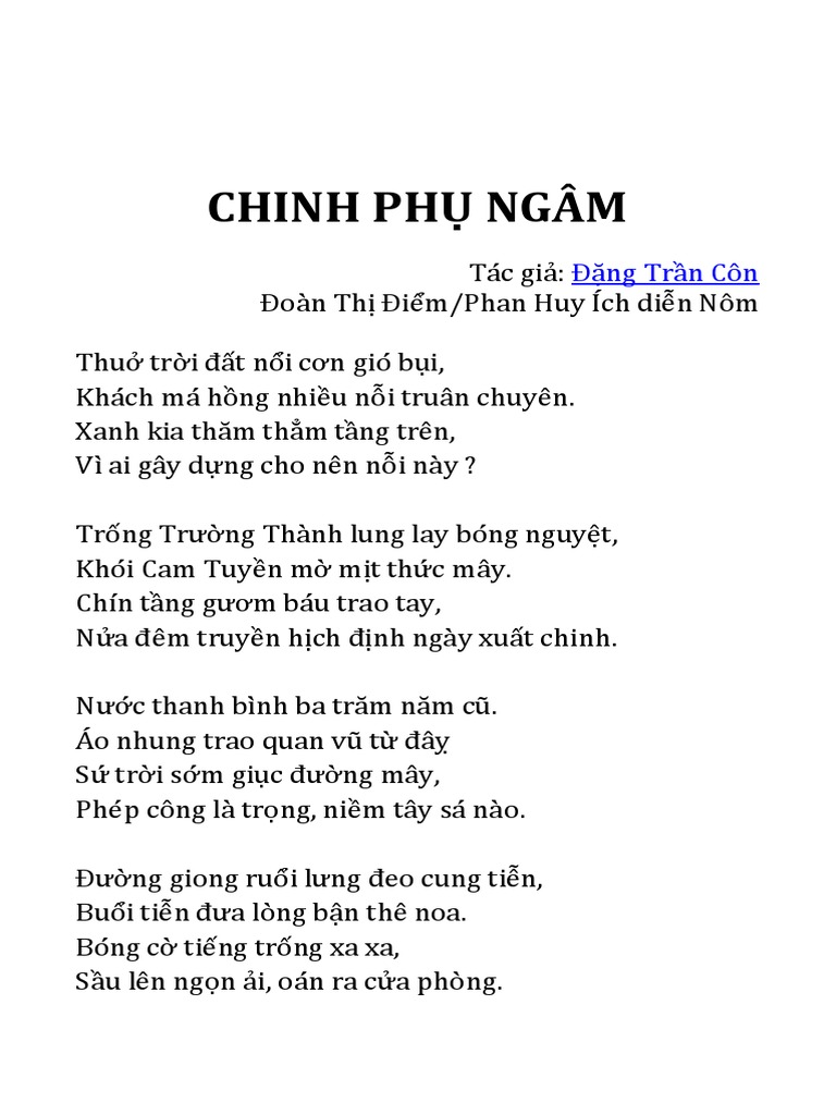 Chinh Phụ Ngâm Khúc Lớp 10: Tóm Tắt, Phân Tích Và Giá Trị Văn Học Gallery 2