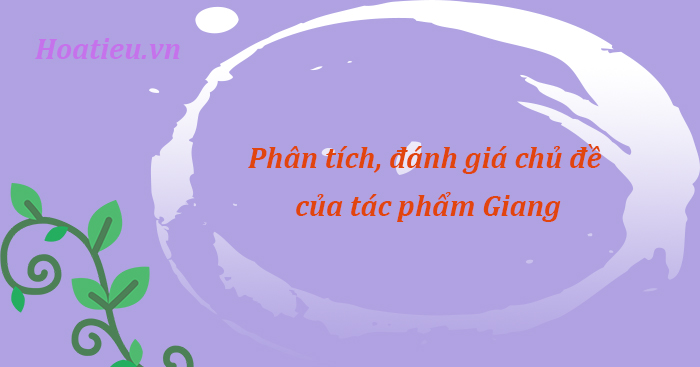 Chủ đề của tác phẩm Giang Gallery 1