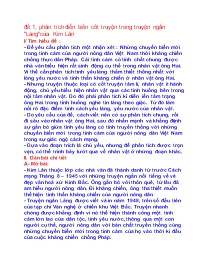 Phân tích diễn biến cốt truyện trong truyện ngắn Làng của Kim Lân
