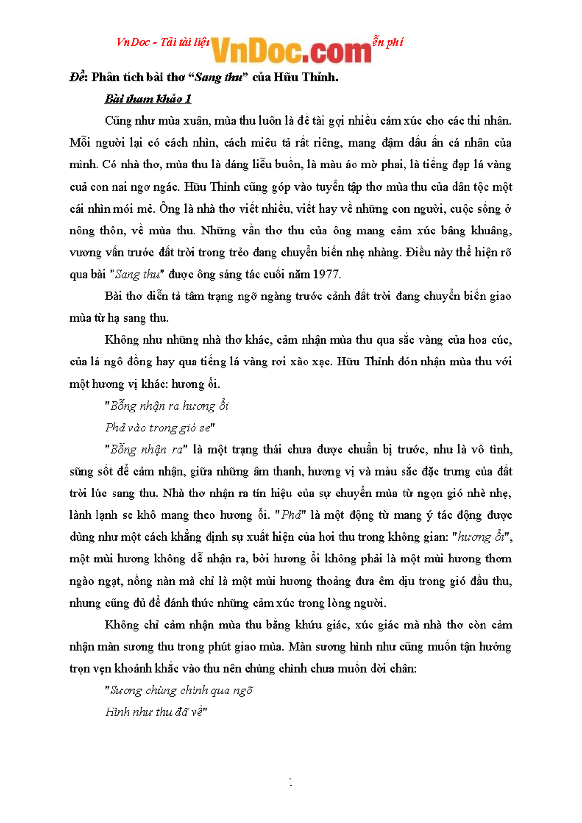 Phân tích sang thu hay nhất Gallery 1