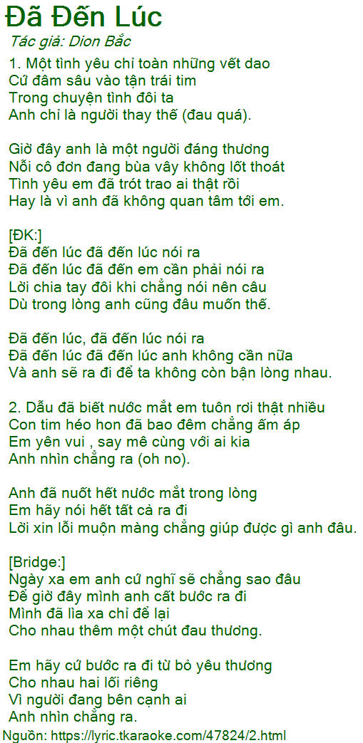 Đã Đến Lúc Nói Lên Câu Giã Từ Gallery 1