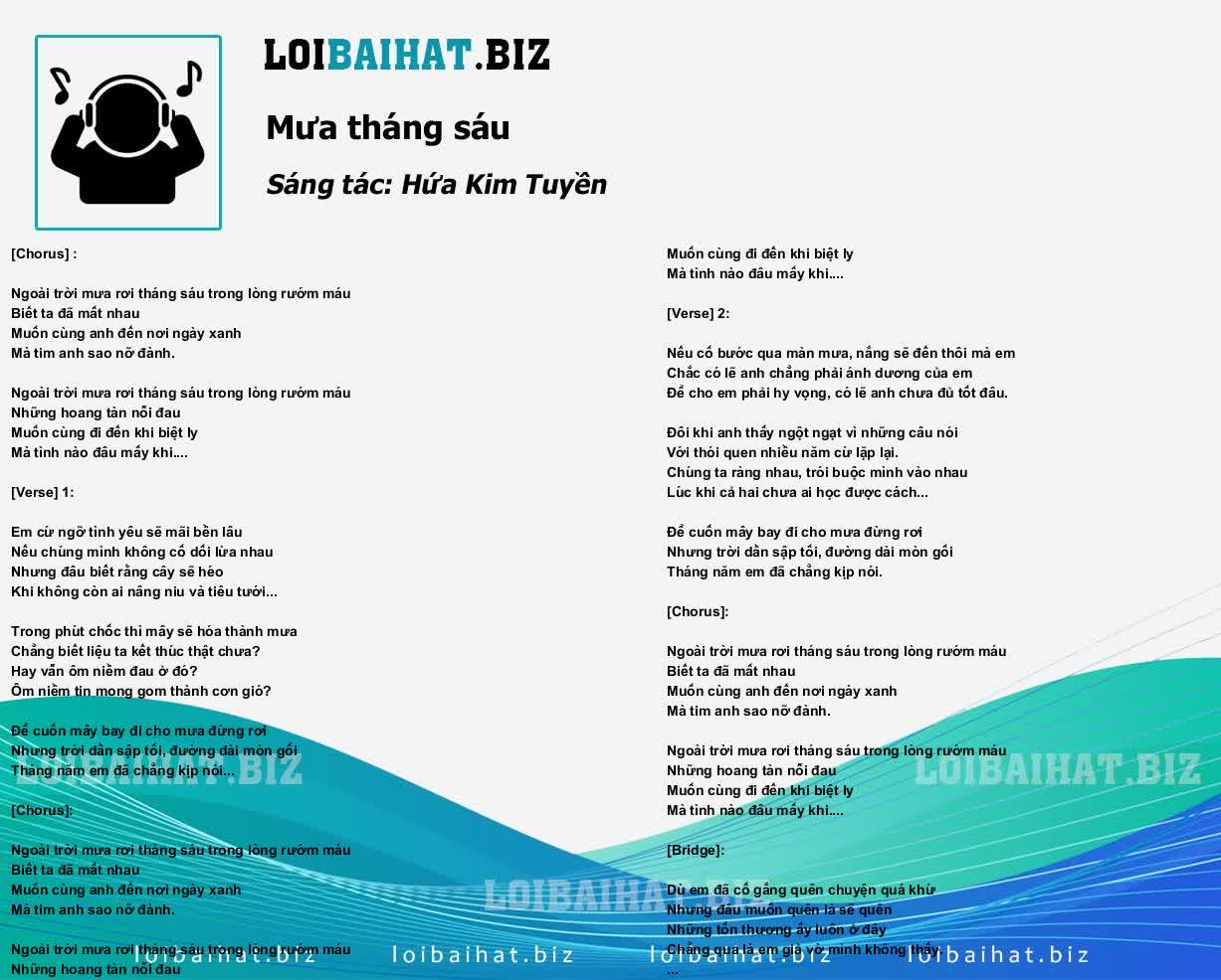 Lời Bài Hát Mưa Tháng Sáu Gallery 2