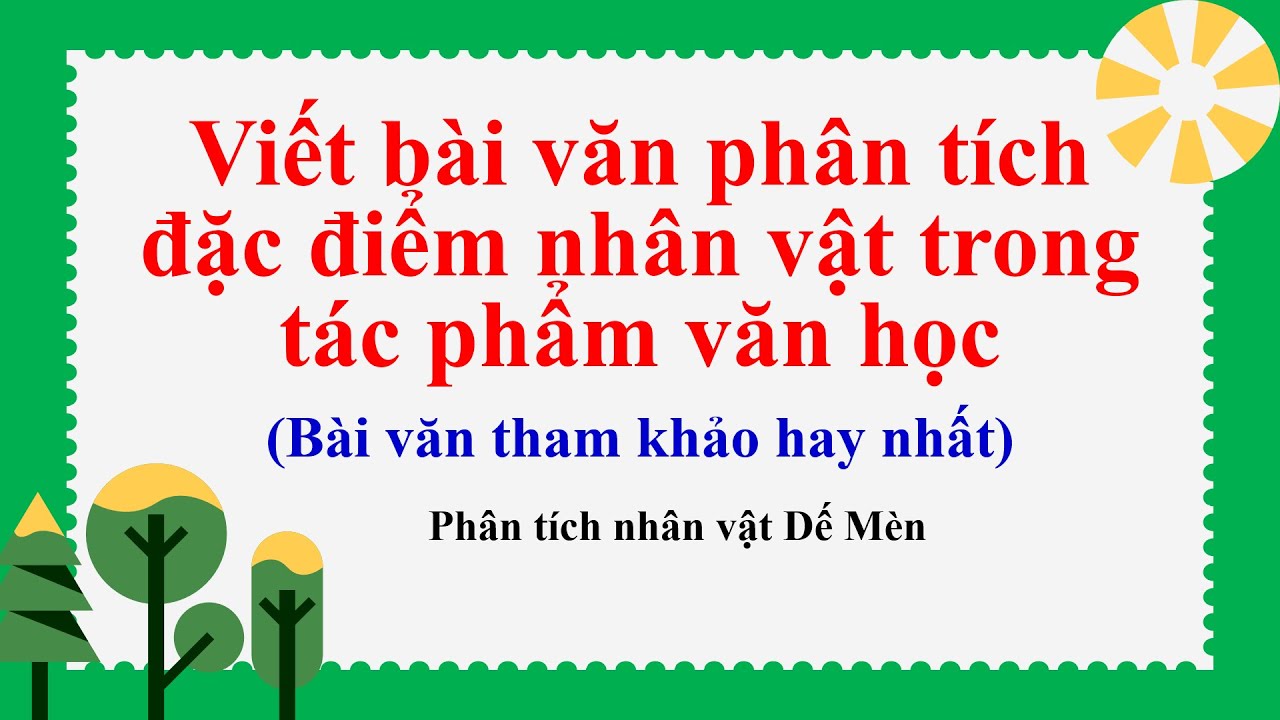 Phân tích nhân vật Dế Mèn