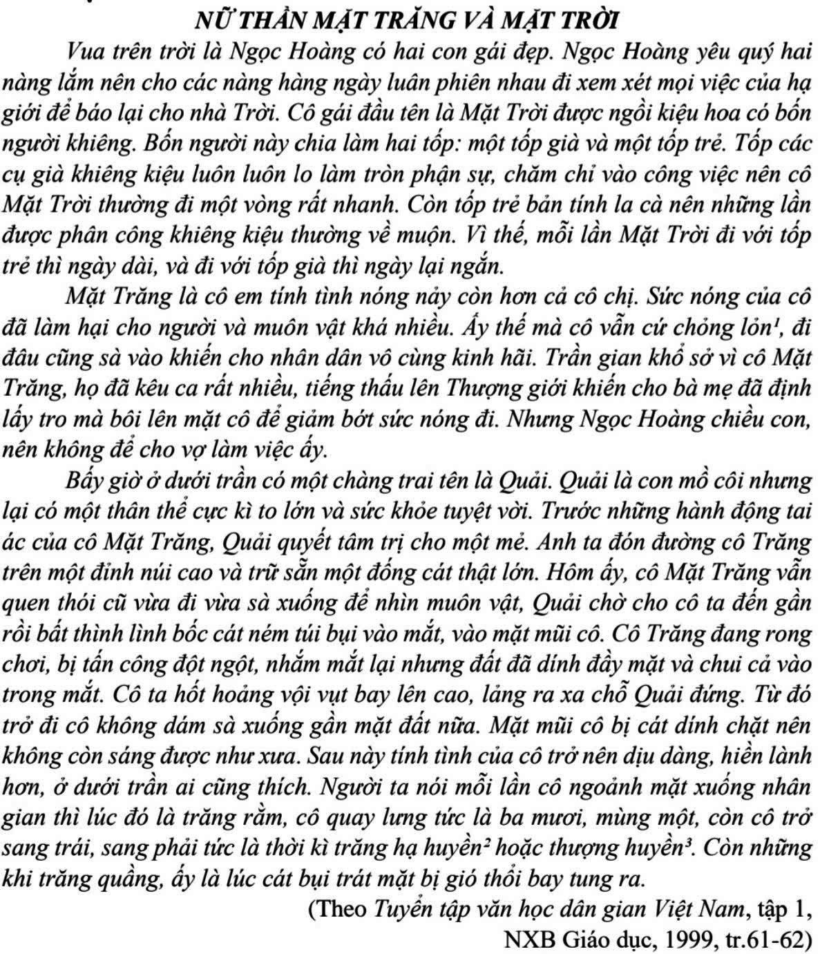 Soạn bài Nữ thần Mặt trời và Mặt trăng Gallery 2