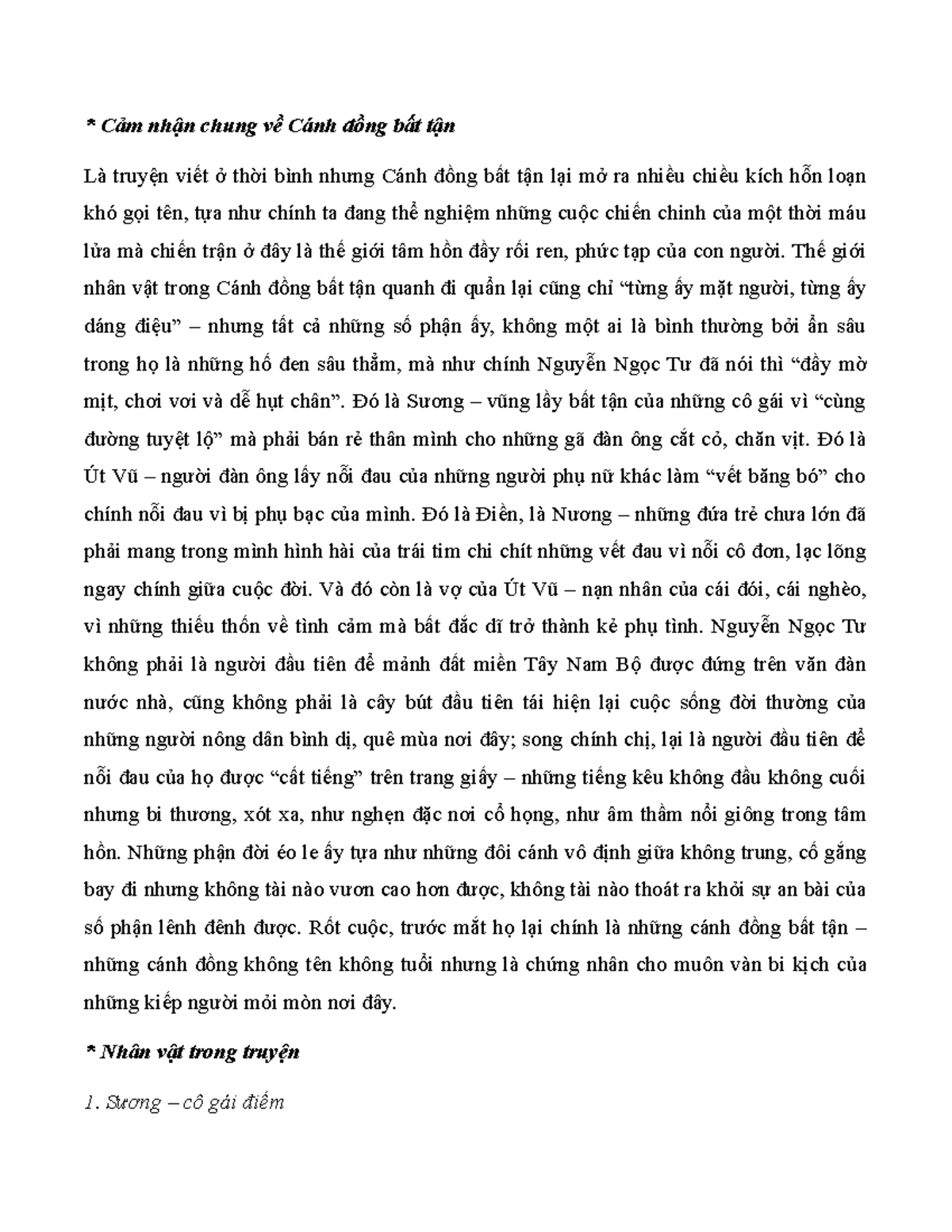 Cánh Đồng Bất Tận: Review, Phân Tích và Ý Nghĩa Gallery 2
