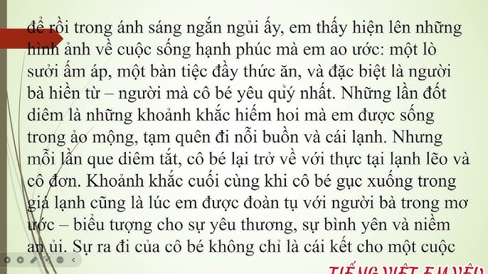 Soạn Văn Lớp 6: Cô Bé Bán Diêm Gallery 2