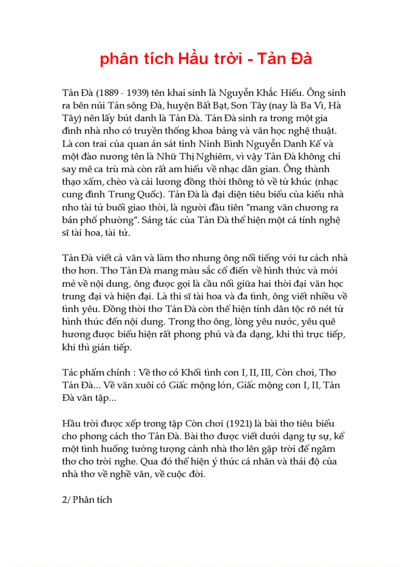 Hầu Trời Tản Đà Gallery 2