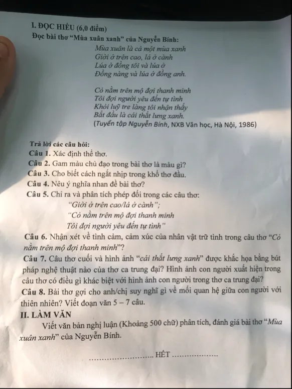 Mùa Xuân Xanh Đọc Hiểu Gallery 1