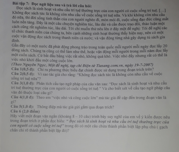 Theo em việc nhỏ và công cuộc lớn mà tác giả đề cập đến trong đoạn văn là gì? Gallery 1