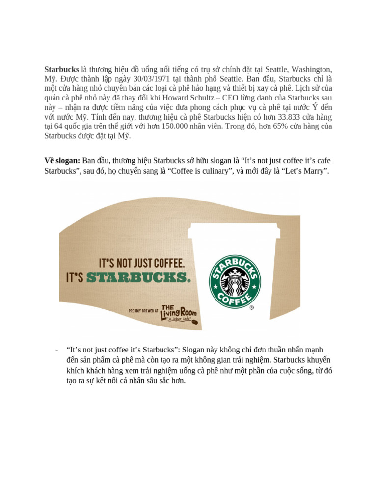 Starbucks Slogan: Khám Phá Ý Nghĩa Đằng Sau Những Câu Slogan Ấn Tượng Gallery 2