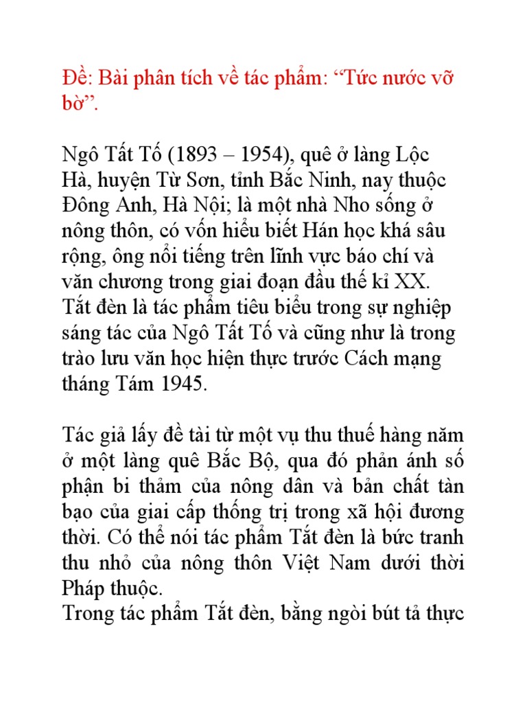 Truyện Tức Nước Vỡ Bờ: Phân tích chi tiết và ý nghĩa Gallery 2