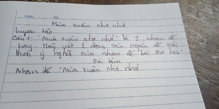 Ý nghĩa nhan đề bài Mùa xuân nho nhỏ Gallery 2