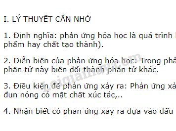 Phản ứng hóa học là gì?