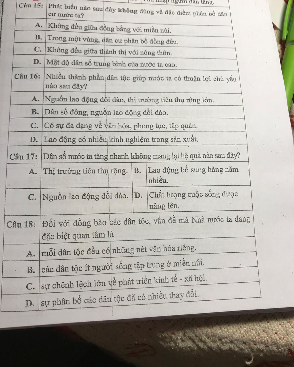 Phát biểu nào sau đây không đúng với các nước đang phát triển? Gallery 2
