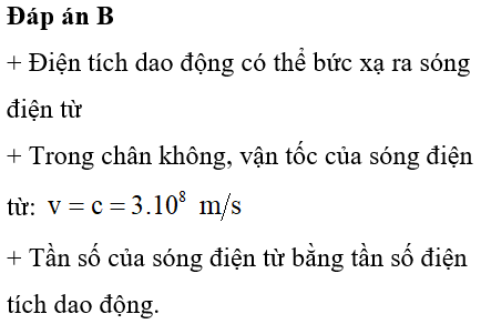 Phát biểu sai khi nói về sóng điện từ