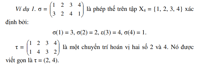 Phép thế là gì? Gallery 2
