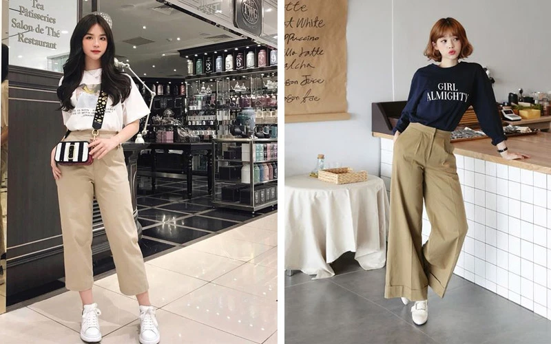 Quần Kaki Nâu Mặc Với Áo Gì? Gallery 2