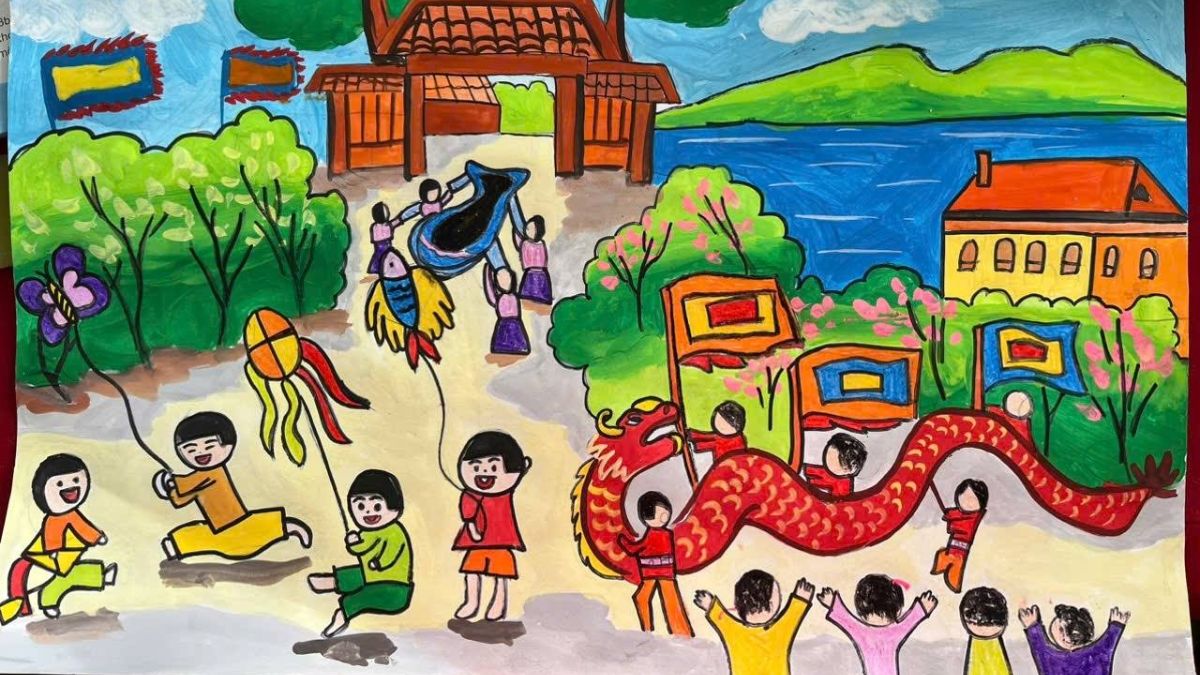 Tranh Phong Cảnh Lễ Hội: Bức Tranh Tuyệt Mỹ Về Văn Hóa Gallery 2