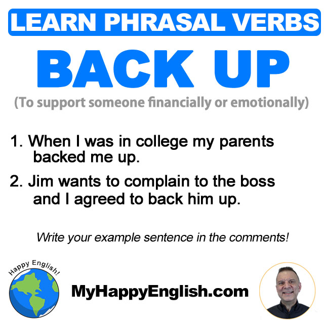 Phrasal Verb Back Up: Nghĩa, Ví dụ và Cách Sử Dụng