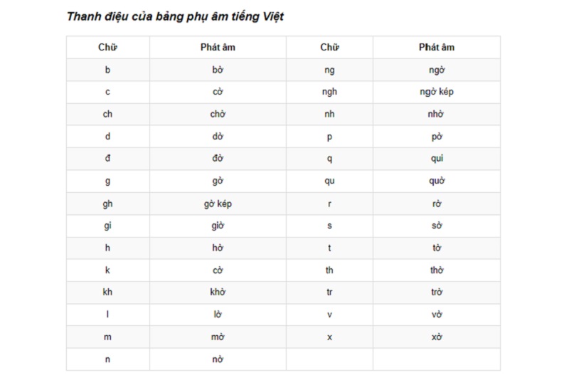 Phụ Âm Đầu Là Gì?