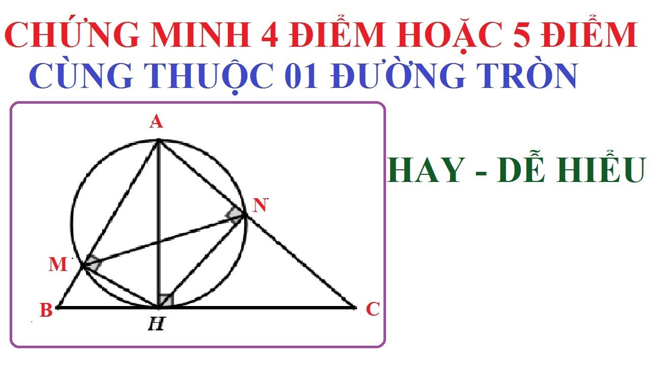 Cách Chứng Minh 4 Điểm Thuộc Đường Tròn Gallery 1