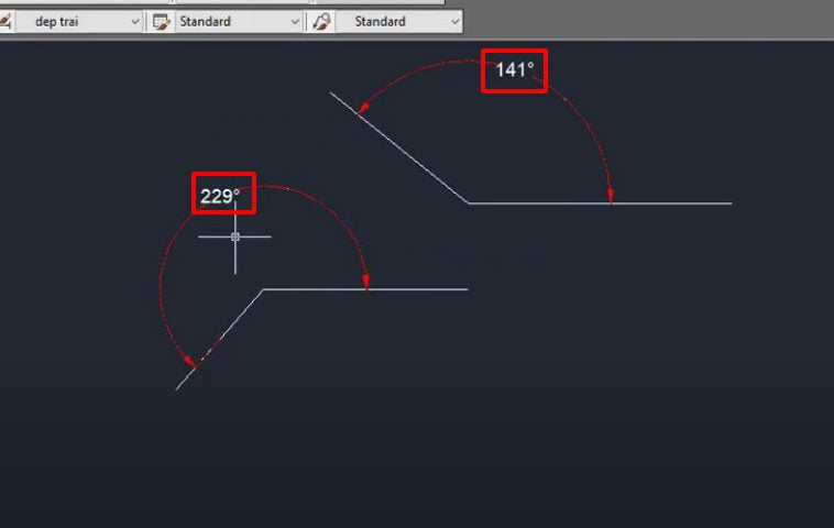 Cách đo góc trong CAD Gallery 1