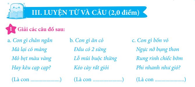 Bài tập luyện từ và câu lớp 2 sách Kết nối tri thức Gallery 2
