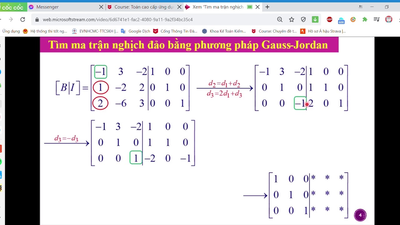 Tính Ma Trận Nghịch Đảo Gallery 1
