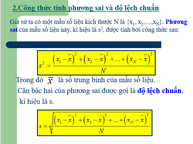 Phương Sai Toán 10: Khái Niệm, Công Thức Và Ví Dụ