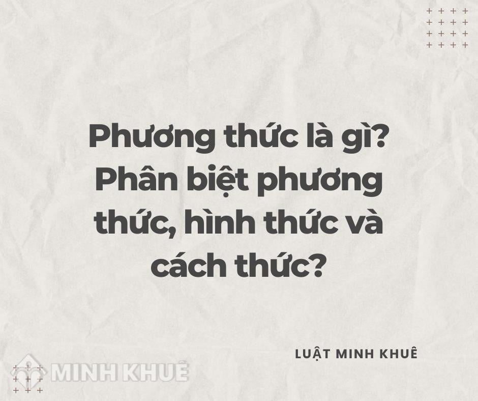 Phương Thức Là Gì?