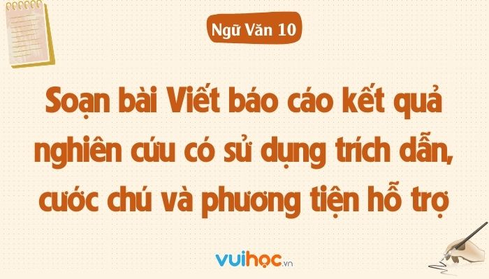 Viết báo cáo kết quả nghiên cứu có sử dụng trích dẫn cước chú và phương tiện hỗ trợ Gallery 2