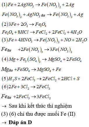 Fe + AgNO3 dư → Phản ứng và sản phẩm Gallery 1