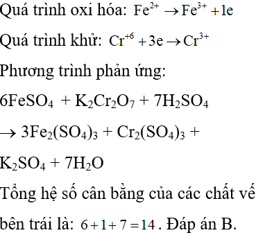 Phản ứng FeSO4 + K2Cr2O7 + H2SO4 Gallery 1