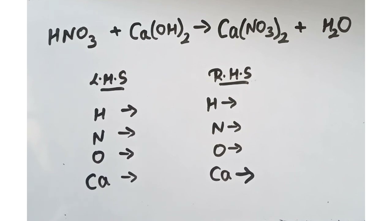 HNO3 + Ca(OH)2 → Ca(NO3)2 + H2O: Phản ứng trung hòa giữa axit nitric và canxi hydroxit Gallery 1