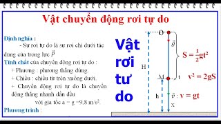 Phương Trình Rơi Tự Do